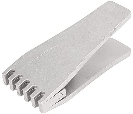 Bärbar badmintonsträngad flygande klämma Tennisracket strängmaskin Tillbehör Verktyg Fjädertyp Flygklämma för badmintonracket strängning Rostfritt stål Silver 96g