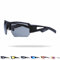 NAKED Optics Sports Sunglasses (CHARGE Halfframe Black/Lens Black)