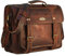Vintage Leather Laptop Bags for Men Full Grain Large Leather Messenger bag for men 16 inches with rustic look Best leather briefcase
