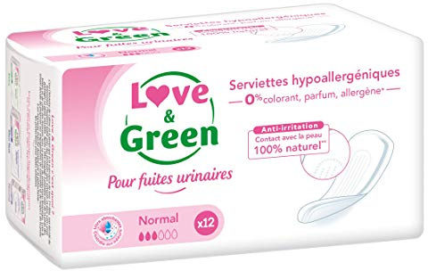 Love & Green Serviettes Incontinence Normal x 12