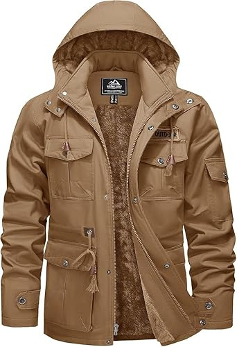 KEFITEVD Chaqueta Bundeswehr para hombre Chaqueta forrada de invierno Chaqueta entre estaciones Chaqueta de invierno para hombre Chaqueta militar del ejército de EE. UU. Chaqueta piloto Verde