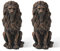 Glitzhome Guardian Statue sitzender Löwe, Bronze
