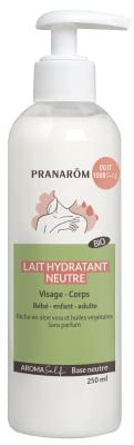 Pranarôm Lait Hydratant Neutre DIY Bio, Visage, Corps et Mains, Aromaself, 250 ml