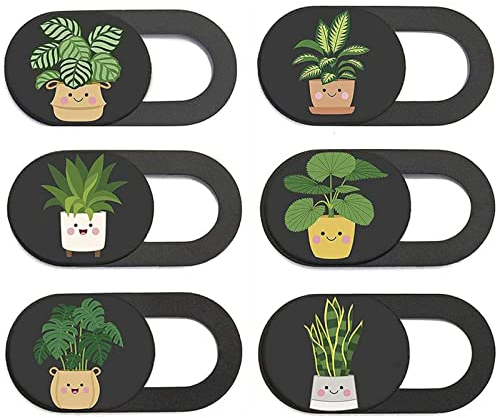 CHJIEJIE Webcam Abdeckung Dünne Webcam Cover Webcam Abdeckung Set Kamera Abdeckung Zubehör mit Pflanzenmuster Schutz Ihrer Privatsphäre für Laptop,PC,MacBook