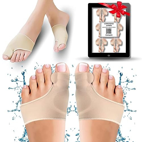1 Pck de 2 uds Corrector de juanetes y hueso del pie - Separador de juanetes del pie - Protector de juanete - Corrector dedos de pies para aliviar el dolor - Hallux Valgus - Dedo martillo. Tall Univ