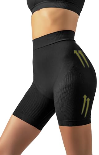 SLIMCELL Gambetti Faja Pantalon Reductora Mujer Anticeluliticas Short - Braga Faja Reductora Mujer Adelgazante, Anti Cellulite Leggings Sin Costuras, Pantalon Moldeador - Made in Italy