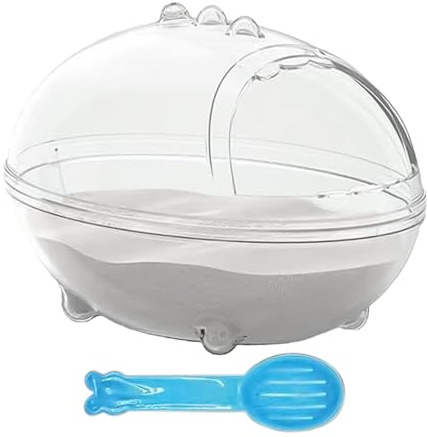 Maison De Bain De Sable Unique Pour Hamster – Bol De Sable De Bain Pour Hamster | Toilettes Pour Hamsters Et Bac À Sable | Baignoire Anti-poussière | La Chambre De Bain De Sable Transparente Pour Hams