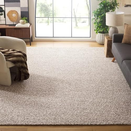 Scandilivin Homes Wool Cotton Chunky Knit Popcorn Doormat - Beige (2' x 3')