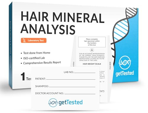 Prueba de análisis de minerales capilares por getTested | Detección de oligoelementos y metales pesados | Muestra de cabello o uñas no invasiva | Resultados de laboratorio certificados por ISO