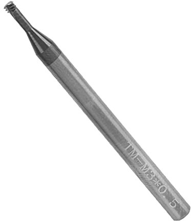 ViaGasaFamido Cortador de Fresado de Rosca de 3 Dientes, Metro Final CNC de 60 ° Granco de Acero de Acero Cutter CNC Router Bits para Aluminio Cobre de Hierro Fundido Inoxidable, Usado Tungsten de