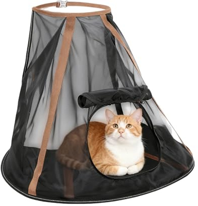 Amaca Per Gatti– Resistente Lounge Sospesa Per Gatti, Comodo Posto Per Dormire Rialzato, Tessuto In Tela Traspirante | Cuccia Per Animali Con Montaggio A Finestra O A Parete Per GattiInterni,
