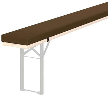 Cuscino imbottito per panca da birra, 220 x 25/200 x 25/180 x 30 cm, impermeabile, rimovibile e lavabile, per giardino, patio, panchine interne, comodo, per biergarten