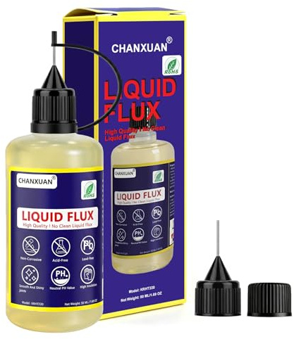 50ml Liquido Flussante per Saldatura,Flux Saldatura,Senza Piombo Saldatura a Stagno Nucleo di Colofonia,Non Richiede Lavaggio,per SMD BGA LED PCB Ecc.Componenti Riparazione Elettronica
