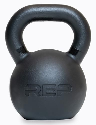 REP Fitness Single Kettlebells, 50lb, Cast Iron, Strength Training, Adjustable Weight, Power Workout Equipment, Home Gym, Free Weights, Dumbbell Alternative, Exercise, Men, Women