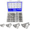 newlng 520pcs Hexagonal Screws M3 M4 M5 M6 Stainless Steel 304 with DIN 933 Bolt Nuts Washers Sealing Ring Washers Hexagonal Machine Screws Set
