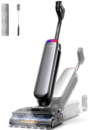 Tineco Floor One S9 Artist Steam Pro Lavapavimenti a Vapore 2-in-1 Tecnologia con Display LCD HyperSteam a 160℃ con Tecnologia, Fino a 90 minuti di autonomia Design DualBlock anti-groviglio