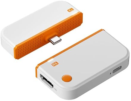 Tosuny Trasmettitore e Ricevitore HDMI Wireless USB C, Ingresso Decodifica UHD 4K, Uscita 1080P 60Hz, 50M, Adattatore Display Wireless per lo Streaming di Video e Audio Al Monitor da