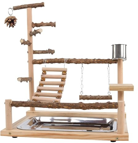 Parque de Juegos para Cacatúas Gimnasio De Juego De Madera