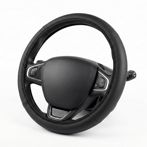 Coprivolante Auto in Pelle Diametro 38 cm Antiscivolo Copri Volante per Auto