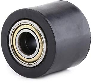 Qiilu 10mm Catena di trasmissione Puleggia Rullo Slider Tenditore Ruota Guida Per Street Bike Moto ATV(nero)