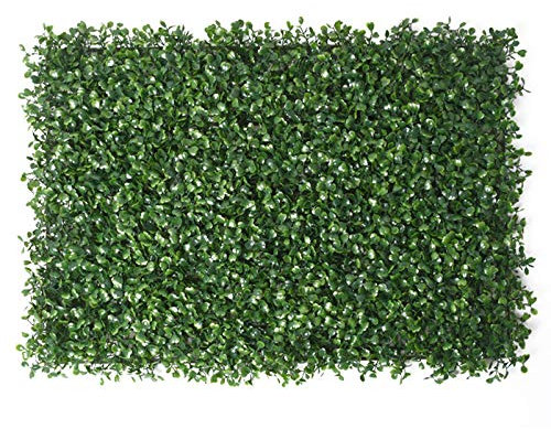 QIAOH Seto De Boj Artificial 2PCS, Jardin Vertical Pared, Plantas Mixtas Artificiales Paneles De Pared De Vegetación Fondo De Escenario DIY Micro Paisaje Decoración Floral