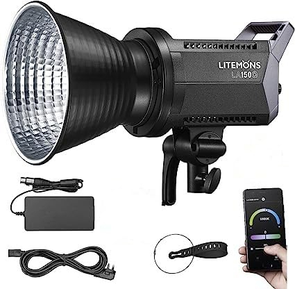 Godox Litemons LA150D Studio LED Video Light 190W Lámpara de luz de fotografía 5600K Temperatura de Color 8 FX Efectos de iluminación CRI96+ TLCI97+ Bowens Mount App Control Remoto para Home Studio