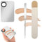 3 Pcs Makeup Mixing Palette Stainless Steel Foundation Spatula Makeup Palette Mixer Professional Cosmetic Makeups Foundation Mixing Palettes for Foundations Nail Art MakeupTools