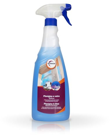 Wimex® Spray Detergente per Vetro e Plexiglas - Pulizia Profonda e Senza Aloni - 750ml