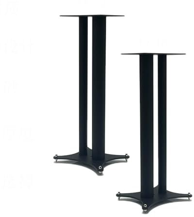 SFKLYU Universella Golvhögtalarställ Dubbla Rör Heavy Duty Bokhylla Högtalarställ Dold Kabelhantering för Studiomonitor, Subwoofer, Högtalare,18.5 * 26cm,60CM