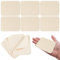 20 Pieces Leather Chamois, Pre Cut Soft Cloth Pottery Washable Ceramic Tools for Pottery for Making DIY Clay Potteries Projects and Decoration (3.2 x 3.9 in/8 x 4.73cm)