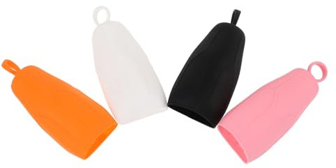 FOYTOKI 4 Pezzi Coperture per Bottiglie Viaggio Silicone Maniche Elastiche Impermeabili per Contenitori Viaggio Vari per Shampoo e Lozioni