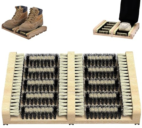 WSNDM Lubricatore Scarpe, 36*26*15cm Pulisci Scarpe Da Esterno Antiscivolo, Pulisci Suola Stivali, Per Pulire Esterno, Giardino, Patio, Zerbini Per Rimuovere Sporco, Neve, Fango e Sabbia