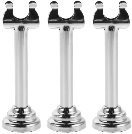 YARNOW 3 Soportes Plateados para Tarjetas de Mesa y portatarjetas de Lugar - Clip de 8 cm para Fotos y menús para exhibición de Mesa - Elegantes Soportes para números para Bodas, Eventos y Fiestas.