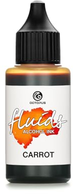30ml Fluids Alcohol Ink CARROT, Alkoholtinte für Fluid Art und Resin, orange