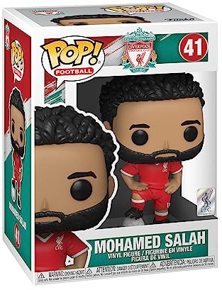 Funko POP! Football: Liverpool FC - Mohamed Salah - Figura in vinile da collezione - Idea regalo - Prodotto ufficiale - Giocattoli per bambini e adulti - Modello di figura per collezionisti