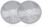 2PCS Shower Drain Protector Mesh Stainless Steel Shower Drain Hair Trap Shower Drain Cover Chrome Replacement Drain Filter Shower Sink Hair Catcher Indoor Drain Guards for Bathroom, Kitchen, Floor