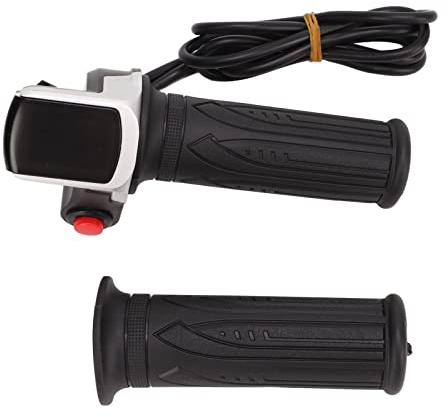 Demeras E Scooter Gasgriff, wasserdichtes LCD Display, verhindert das Verrutschen, bequemer Griff, elektrisches Fahrrad, Drehgasgriffe f¡§1r Elektroroller