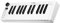 summina Summa SMK-25mini MIDI-Tastatur, wiederaufladbare MIDI-Kontrolltastatur mit 25 Tasten, tragbare Mini-USB-Tastatur, MIDI-Controller mit 25 anschlagdynamischen Tasten, 1 Knopf
