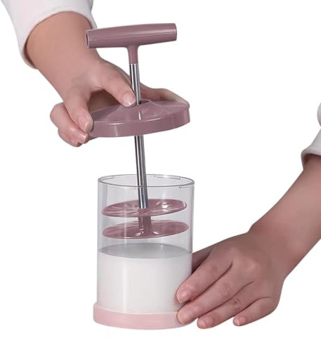 Mwqpgyh Dispenser Manuale per Panna da Montare Fai da Te, sifone Manuale per Panna - Dispenser per Panna montata,Utensili da Forno con Impugnatura ergonomica e Confortevole, Dispenser in Acciaio