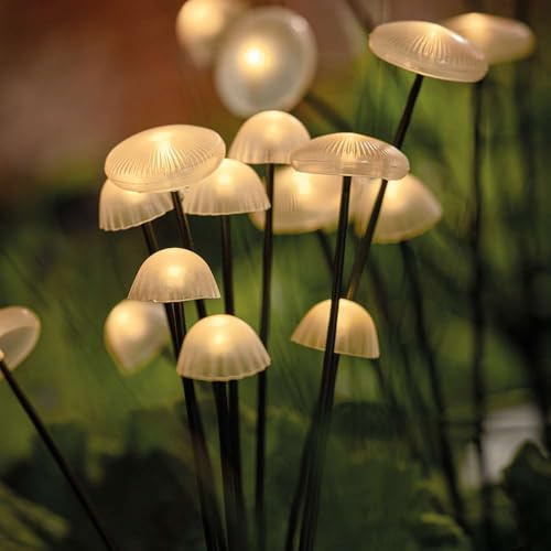 SolarCentre® Woodland Outdoor Solar Mushroom Lights - 15 Mushrooms (3 Sets of 5)