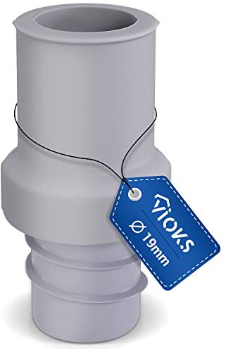 VIOKS Ablaufschlauch Adapter/Ablaufschlauch Endstück 18 mmØ für Waschmaschine & Wasserschlauch Verbinder/Waschmaschine Abfluss Adapter für Geschirrspüler usw