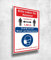 Aluverbund Schild Abstand halten Maskenpflicht 20x30cm UV Druck - 3mm Stärke - Made in Germany - Art.Nr. 999
