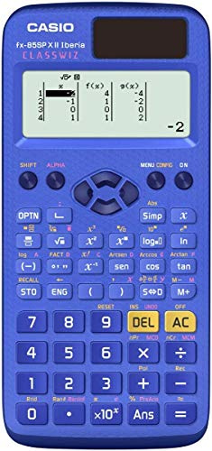 Casio FX-85SPXII Iberia Wissenschaftlicher Taschenrechner, empfohlen für den spanischen und portugiesischen Lebenslauf, 252 Funktionen, Solar Blau