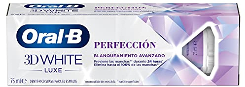 Oral-B 3D White Luxe Perfección Blanqueamiento Avanzado Pasta Dentífrica, 75ml