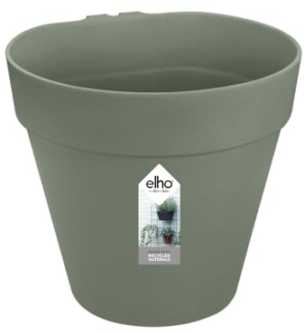Elho Loft Urban Green Wall Pot Single 15 - Macetero por Exterior - Ø 15.0 x H 13.5 cm - Verde/Pistache Green