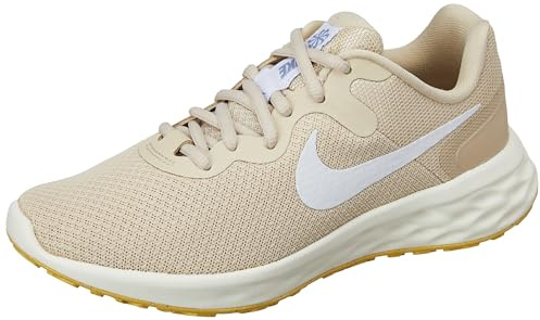 Nike Revolution 6 Next Nature, Damen-Laufschuhe, Sand Topas Weiß Gold Indigo Gefahr, 4 UK (6.5 US)