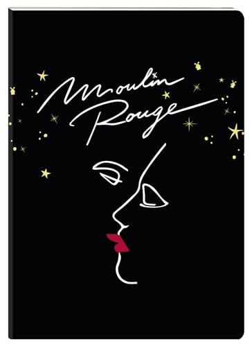 Clairefontaine 812437C – Moulin Rouge, anteckningsbok, med flexibelt omslag DIN A6 10,5 x 14,8 cm, 64 ark, blank, sorterad, 1 styck