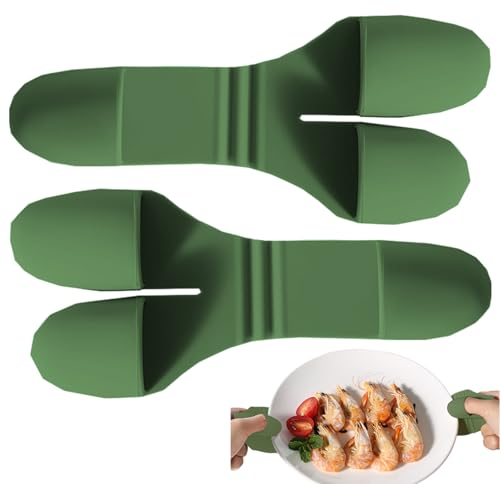 Ristyur Silikon-Ofenhandschuh, Kochschutzhandschuhe, Silikon-Ofen-Kochhandschuhe - Hitzebeständiger, Rutschfester Fingerschutz, Topflappen, kleine Küchenhandschuhe, Luftfritteuse-Handschuhe zum