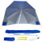 Gr8 Garden Blue Beach Carp Sea Fishing Umbrella Brolly Shelter Bivvy Tent with Sides UV Resistant Sun shade Wind Breaker