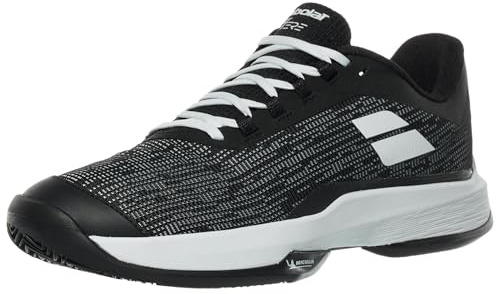 Babolat Men's Jet Tere 2 Clay Court Tennis Shoes, Black/White (US Men's Size 8)